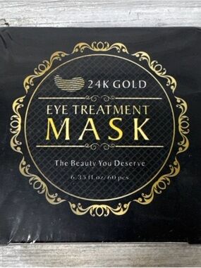 The Beauty You Deserve 24K Gold Eye Treatment Mask 60 pieces! New Sealed